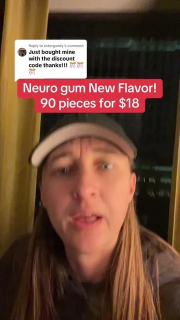 Replying to @estergandy make sure to get the same deal this person got by entering the discount code NEUROTODAY10 at check out. #neuro #neurogum #energy #focused #adhd #caffiene #tiktokshop #deals #neurogumnewflavors #neurogumnewarrivals 