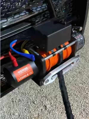 Vevor electric winch #vevor #vevortools #offroad #winch #tools #bluecollar 