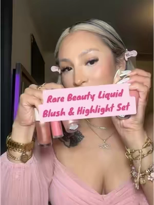 Glow & blush goals 💖✨ Rare Beauty’s Liquid Highlight + Blush combo is ONLY on TikTok Shop—grab yours now! 😍 #RareBeauty #rarebeautyblush #rarebeautyliquidblush #rarebeautyliquidluminizer #rarebeautyblushhappy #liquidblush #liquidhighlighter  #tiktokshop #tiktokshopping #newyearnewaura #tiktokshopholidayhaul #ttsdelight #tiktokshopcreatorpicks #tiktokshopnewarrivals
