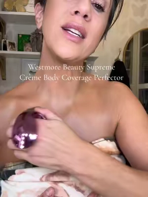 This is the secret to what models and actors are wearing to get that flawless, airbrushed, PERFECT complexion!  @Westmore Beauty supreme crème lasts the entire day without transferring! #bodymakeup #giftguide  #trendingbeauty #spraytan #foundation #tiktokmademebuyit #weddingmakeup #acnescars #flawlessskin  