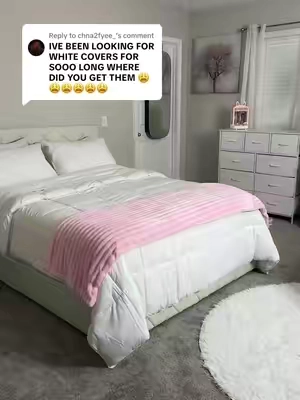 Replying to @chna2fyee_ @Sweet Furniture Plus #bedding #bedroom #bed #blanket #comforter #homedecor #newyearnewaura 