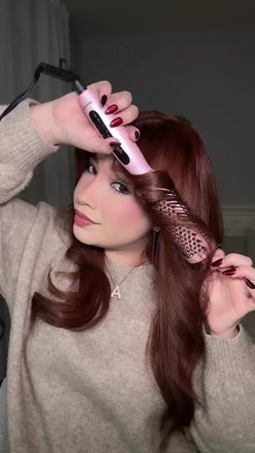 Loveeeee🥰🥰🥰  #thermalbrush #hairstyle 