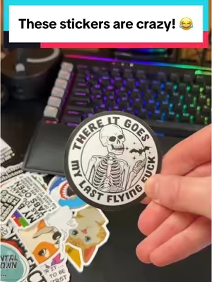 Replying to @unfair medal These stickers are sending me 😂  #stickers #funnystickers #stickerpack #vinylstickers #bumperstickers  