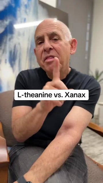 L-theanine vs. Xanax. I take L-theanine gummies from @BrainMD Health 