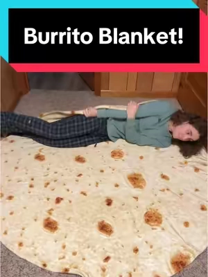 I love this burrito blanket so much!🥰😁 ##burritoblanket##foodblanket##pizzablanket##donutblanket##tiktokshopcreatorpicks