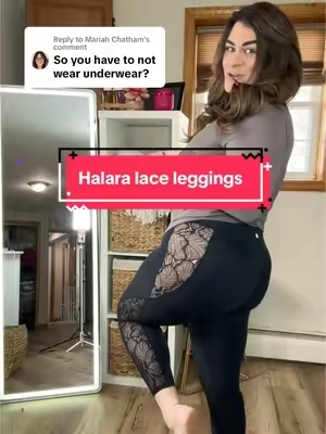 Replying to @Mariah Chatham you can in fact wear under wear with these halara leggings! #halara #halaraleggings #legging #blackleggings #laceleggings #midsizefashion #TikTokShopFashion #ttslevelup #tiktokshopcreatorpicks 