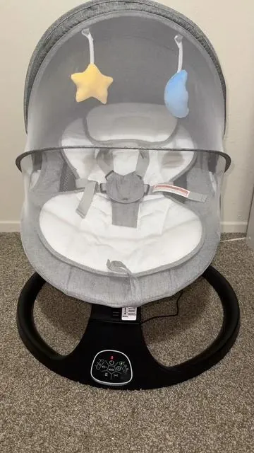 Columpio eléctrico para bebés #baby #tiktokshop #babyshower #columpio #embarazo #babyelectricswing  