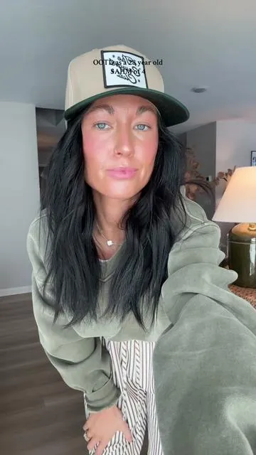 Comfy OOTD to stay at home all day feat. one of my hats w/ @customcrwns 🫶🏼 #ootd #outfit #outfitinspo #casual #casualoutfits #winter #winterfashion #sahm #mom #momlife #momsoftiktok #minnesota #fyp #foryou #foryourpage 