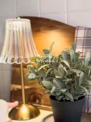 Every space can have a lamp if it’s cordless and rechargeable 🙌💡#lamp #cordlesslamp #rechargeable #kitchenlamp #interordesign #homedecor #affordablehomedecor #tiktokshopfinds #vintagevibes #tiktokshopjumpstartsale 