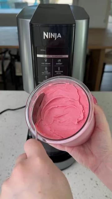 A perfectly pink pint. 🍓 #NinjaCREAMi  