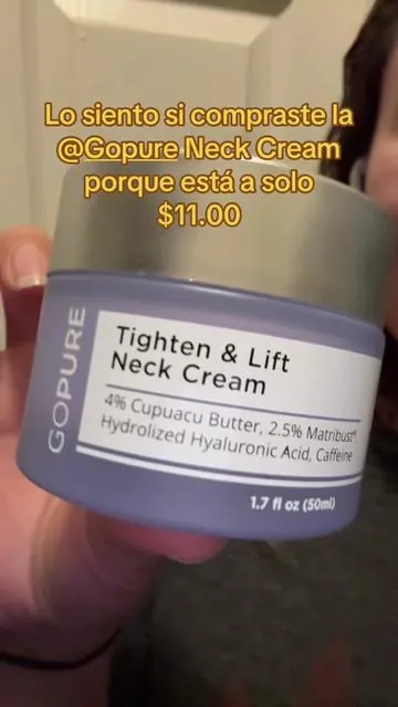 @Gopure #NeckCream solo $11.00 😬 #tiktokshop #tiktokshopfinds #beautytips #paratii #fyf #fyp 