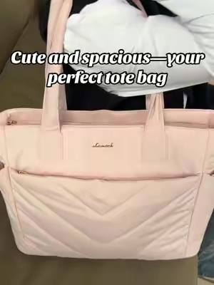 This puffer tote ensures every item has its place, keep your essentials perfectly organized with multiple pockets and dual water bottle compartments!! #totebag #besttotebag #worktote #lovevook #fyg #girlbags #schoolbag #designerbags 
