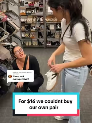Replying to @that_mama_krista for almost $20 she almost hesitated but we got them. #shoes #sneakers #tiktokshopfinds #OOTD #trending #tiktokshoploveatfirstfind #comfortableshoes