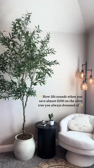 This artificial olive tree is just perfect for my cozy little space!  It comes in various sizes; the one i got is 8 foot. I have linked it in the video!  @Vitalismo Shop  #artificialolivetree #olivetree #olivetreedecor 