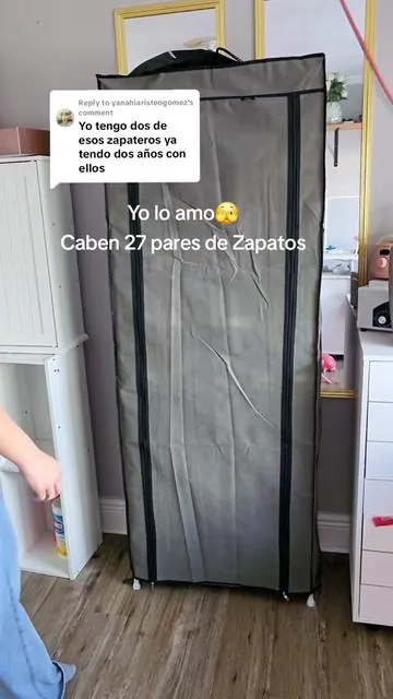 Replying to @yanahiaristeogomez  lo amo🥰 #shoeorganizer #shoestorage #zapatero #organizadordezapatos 