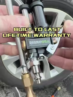 Rhino USA 200 psi tire inflator is built to last a lifetime and comes with a full guarantee. #tire #repair #tool #rhinousa 
