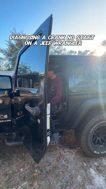 Diagnosing a Crank No Start On A Jeep Wrangler - Vehicle service inquiry form link in bio  . . . . #carmaintenance #mobilemechanic #mechanic #cartips #fyp #foryou #nostart #howto #carhacks #carslover #cars #jumpstarter #topdon #cartok #smallbusiness #florida