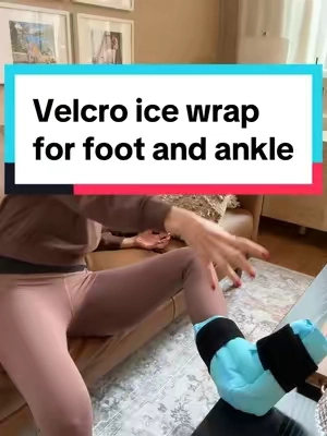 A Velcro ice wrap for foot and ankle. A must have for athletes and sports parents. #gelpack #ankle #wrap #foot #reusablegelcoldpack #gelcoldpack #sportsinjury #ankleinjury @Comfytemp US 