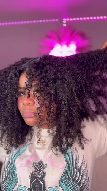 The little break felt sooo good!🥹 Anyways this wig is from @CurlyMe Hair @CurlyMe Hair Store 😍🩷 Click the cart to purchase! #tiktokshop #curlymehair #definecurls #kinkycurlyhair 
