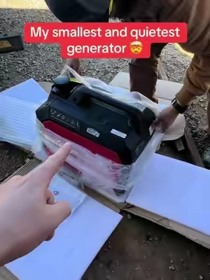 My smallest and quietest generator is a beast!  #generator #vanlife #camping #rvlife #offgrid #generators #ranchliving #offroad #glamis 