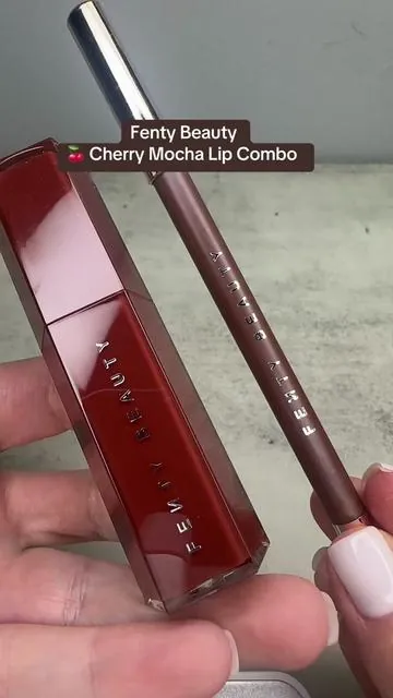 Cherry mocha lip combo’ @Fenty Beauty #lipcombo #fentybeauty #cherrymochalips #lips #lipgloss #tiktokshop #tiktokmademebuyit 