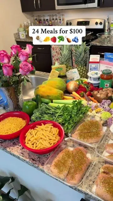 Recipe and grocery list in the LINK in my BIO + instagram: KoryyyMorales for PAST recipes #groceries #easymealprep #mealideas #mealideasfordinner #cooking #budgeting #budgetfriendly #groceryhaul #cookingonabudget #mealfortheweek 