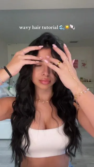 perfect waves 🤍 @TYMO BEAUTY US #mermaidwaves #wavyhair #hair #hairtutorial 