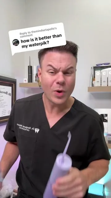Replying to @themindsetapollo our waterflosser does everything a waterpik does PLUS a TON more! Not to mention it looks way better too 😏 if you want the best waterflosser on the market look no further the aqua clean duo by @The Bentist / Orthodontist 🦷 is what you’re looking for! #waterflosser #flossing #teeth #tonsilstones 
