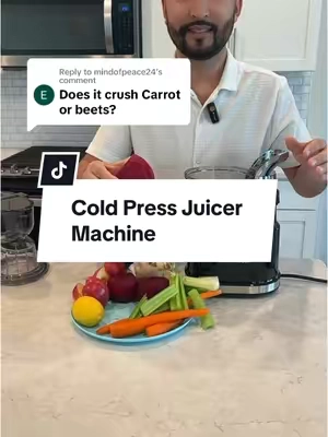 Replying to @mindofpeace24 yes you can make a juice from beets or carrots, let me show you some great juice recipes #kitcheninthebox #juicer #slowjuicer #juicermachine #fruitiuice #kitchenessentials #slowivice #juice #coldpressedjuice 
