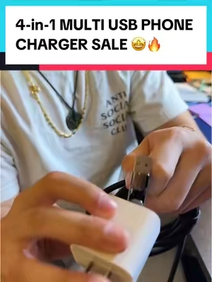 this charger charges so fast tooo it’s crazy #fastcharging #fastcharger #phonecharger #usbcharger #4in1charger #TechGadgets #tiktokshopspringglowup 