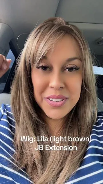 Wig: Lila (light brown)  20 Inches ~ Scalpiana ~ Wolf Cut ~ 3.5X4 Hard Silky Top ~ Natural Scalp Effect Wig With Bangs @JBextension @Jbextension.usa @Jbextension.US @JBextensionGlobal #wig #wigtok #wigs #jbextension #lila #scalpiana #wolfcut #naturalscalp #layers #syntheticwig #synthetichair #synthetic #wiginfluencer #wighair #alopecia #alopeciaawareness #alopetiaareata #alopecialife #hairloss #hairlosssolutions #hairlosscommunity #wigcommunity #wigsisters #wiglife  