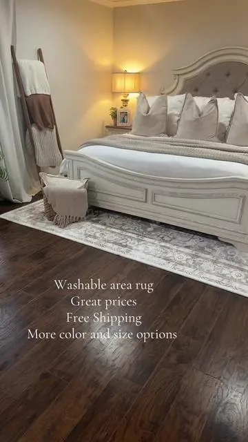 I am SO happy with this! Non skid, lightweight, and very stylish! #washable #rug #arearug #arearugs #rugs #rugsoftiktok #tiktokshop #washablerugs #affordable #homedecor 