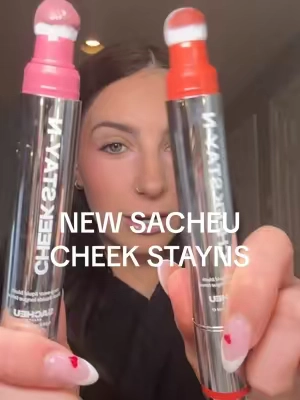 Sacheu cheek stayns JUST DROPPED TODAY!🤩 + free lip liner when you buy 2 through 2/19! ✨ liquid blush designed to not fade, and last all day/ night! ✨ I used shades “in hot” and “I’m guilty” these are VERY pigmented so go in sparingly! @SACHEU Beauty US  #sacheu #sacheubeauty #sacheucheekstayn #cheekstayn #blushstain #liquidblush #affordablemakeup #affordablebeauty #affordableblush #longwearingblush #blushhack #sacheusuperbrandday #SuperBrandDay #ttsbeautybesties #tiktokshoploveatfistfind #tiktokshopcreatorpicks  