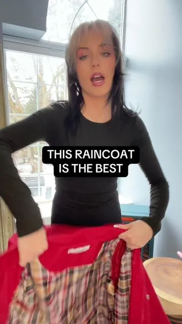 This is the cutest raincoat and the hood is the best part  ##raincoat##rainydayvibes##staydryinstyle##weatherprooffashion##waterproofjacket##stormychic##functionalstyle##outdoorfashion##rainydaylook##practicalandstylish##rainseasonready##chicouterwear##weatherready##fashionandfunction##cozyanddry##raingearstyle##allweatherfashion##casualrainwear##stylishprotection##wetweatherwardrobe
