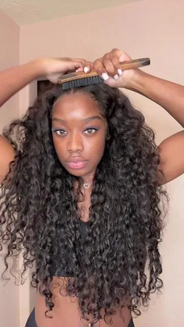 Pizazz Hair | 26 inch deep wave wig 13x6 lace frontal @Pizazz Hair Shop @pizazzhairstore  #wigsnatched #wiginstall #wigglue #wiginfluencer #whatlace #whatlacefrontal #frontalinstall #laceglue #wiginstallation #frontalsewin #transparentlace #frontalwigs #closurewig #waterproof #houstonhairstylist #hdlacewig #wigstyling #wigstylist #pizazzhair #hdlacewig #gluelesswig #doingmyhair #wig #fyppppppppppp #riannaimari