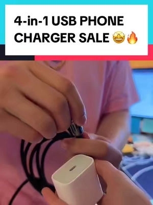 these chargers are game changing and they’re fast too #4in1charger #charger #fastcharger #fastcharging #fastchargingcable #tiktokshopspringglowup 
