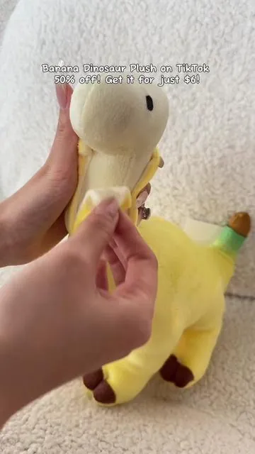 Cute Banana saurus 🍌 #plush #banana #spotlightfinds #saurus #dino #plushies #tiktokshop 