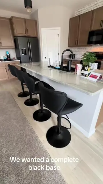 Reposting our new kitchen island stools that we love! The link in my original post changed. The barstools in the older post look amazing as well, but this one leads to the exact ones we purchased 😎 #tiktokshop #barstool #counterstools #countertopstools #counterheightstool #counterstools #adjustableheight #islandstools #kitchenisland #kitchenislandstools 