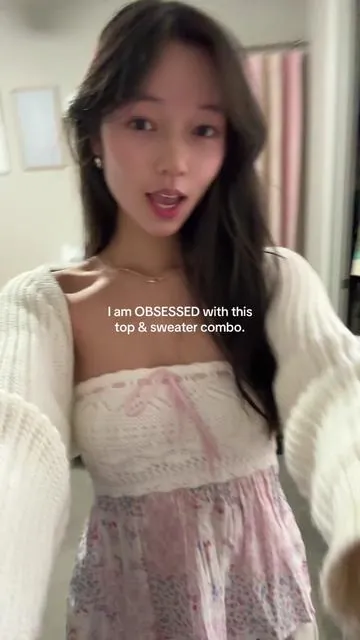 I’d normally wear w jeans but HOW CUTE (top from @hollister) #fyp #fashiontok #fashiontiktok #ootd #hollister #foryourpage #sweaterweather #babydoll #hollisterbabydolltop #cardigan #cardiganoutfit 