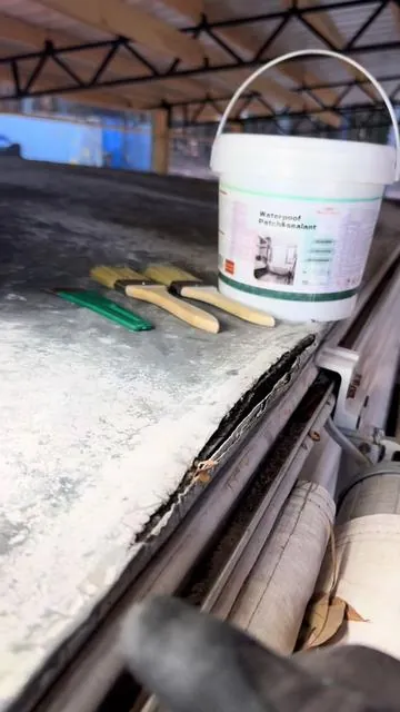 This stuff sticks to everything and keeps it dry #waterproofing #watertight #sealant #waterproofsealant @Archi Republic US 