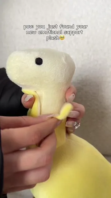 Cute Banana saurus 🥰‼️ #plush #tiktokshop #plushies #fluffy #spotlightfinds #saurus #bananasaurus #dino 