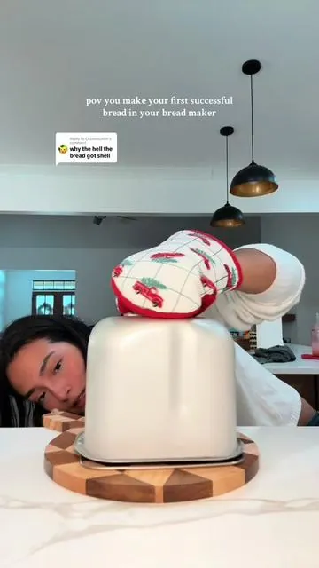 Replying to @ChonkinJohh 😌 I am too excited for some bread 🤭 #breadmaker #breadmaking #breadmachine #makebread #makingbread #kitcheninthebox 