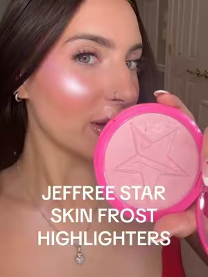 Jeffree FINALLY brought back the Skin Frost highlighters! ✨ NEW SHADE gold blessing: warm gold 🧊 Ice cold: silver  🍑 peach goddess: peachy glow 👑 princess cut: pink (great blush highlight combo) 💛 Siberian gold: bronze gold  They’re going quick so run! @Jeffree Star @Jeffree Star Cosmetics  #jeffreestar #jeffreestarcosmetics #jeffreestarmakeup #jeffreestarapproved #skinfrost #skinfrosthighlighter #highlighter #highlighterrecommendation #jeffreestarskinfrost #jeffreestarhighlighter #glowyskin #ttsbeautybesties #tiktokshopnewarrivals