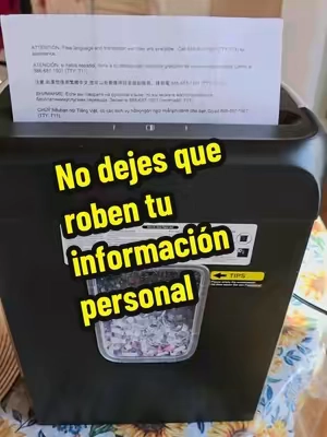No seas víctima de estafa por causa de tus documentos personales, tritura toda tu documentación antes de tirarla con esta trituradora que rompe hasta 6 hojas a la vez y también tarjetas de crédito, no dejes que roben tu información personal y encarga la tuya! #papershredder #office #officesupplies #paper #documents #dumpsterdiving #homeoffice #officework #trabajodeoficina #importantdocuments #documentosimportantes #trituradoradepapel 