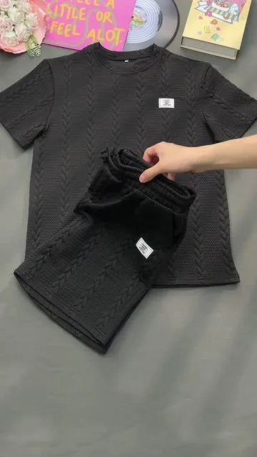 Every detail is on point! This men's set creates your cool and stylish athletic look!🤩  #Mens #Solid #Textured #Patched #Tee#WaistShortsSet#Regular #Fit #Casual #RoundNeck #ShortSleeve #shirt#Pocket #Shorts#MensSummer#twopiece #twopieceset #2pieceset #jacquard #tee #trackshorts #roundneck #letter#tiktokshoprestock#springfashion #springoutfit#springfashion#spotlightfinds#mensfashion#mensstyle#greatoutdoors #outerwear #comfortable #streetwear