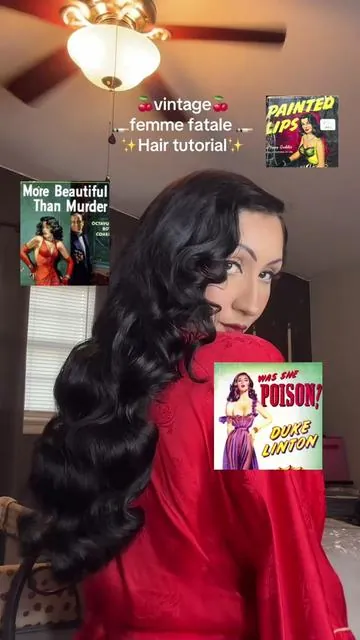You guys suavecita pomade is now available on TikTok shop!!! I have it linked above if you wanna grab one 🍒🍒❤️❤️ Omggggg #fyp #vintagehair #vintagestyle #vintagemakeup #hairtutorial #femmefataleaesthetic 