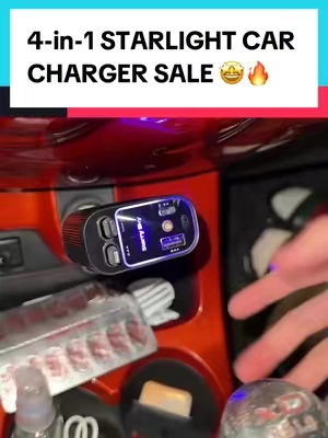this makes your car look so much better without all the cables #4in1charger #phonecharger #fastcharging #fastcharger #carcharger #caraccessories #cargadgets #tiktokshopspringglowup 