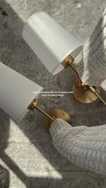 I have been wanting to do this for so long but have been waiting for the perfect sconces 💡💛#homedecor #home #Home#diyproject #scones #cozy #cozyhome 