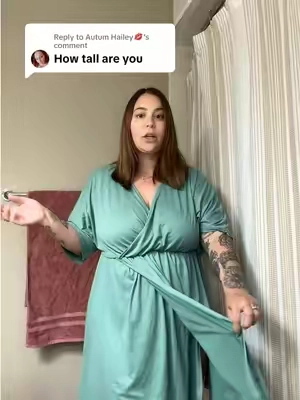 Replying to @Autum Hailey💋 I’m still wearing this dress postpartum after wearing it all throughout my labor #ekouaer #ekouaerclothes #laboranddelivery #hospitalgown #birthinggown #postpartum #breastfeeding 