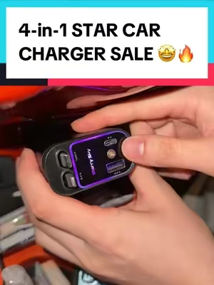 the car looks so much better without cables everywhere 🤩#phonecharger #fastcharging #fastcharger #4in1charger #carcharger #tiktokshopspringglowup 
